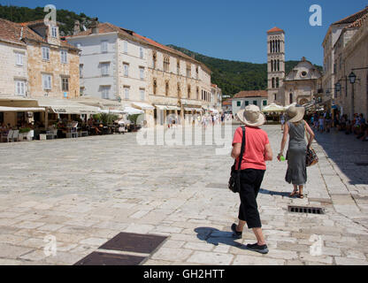 Szene aus der Insel Hvar, in der Nähe von Split, Kroatien Stockfoto
