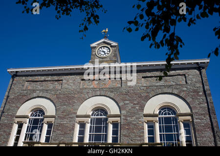 Carmarthen Guildhall, einst Gerichtshaus Stockfoto