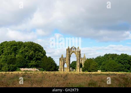 Die Ruinen der Kolonialwarenhändler Priory, North Yorkshire, England UK Stockfoto