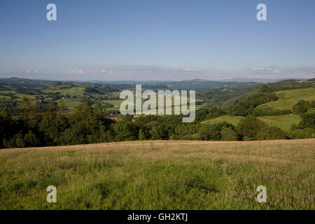 Ansicht Nordost an einem lauen Sommerabend von Paxton es Turm Towy Tal Stockfoto