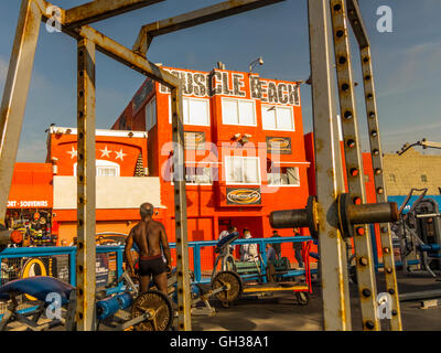 Muscle Beach in Venice, Kalifornien Stockfoto