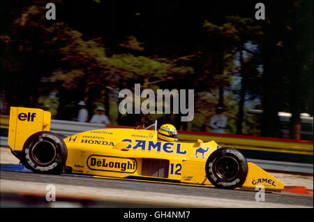 Ayrton Senna. Großer Preis von Frankreich 1987 Stockfoto