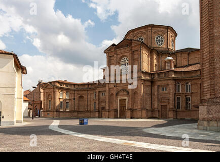 Fassade des Palastes. Venaria Reale, Piemont. Italien Stockfoto