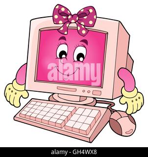 Computer-Thema-Bild 3 - Bild-Darstellung. Stockfoto