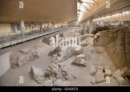 Geographie/Reisen, Griechenland, Bronze Zeit - Minoische Stätte von Akrotiri, 2012 wieder öffnen, Kreta, griechische Inseln, Additional-Rights - Clearance-Info - Not-Available Stockfoto