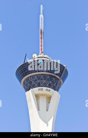 Las Vegas - ca. Juli 2016: Stratosphere Tower, das höchste freistehende Beobachtung Turm in den USA I Stockfoto