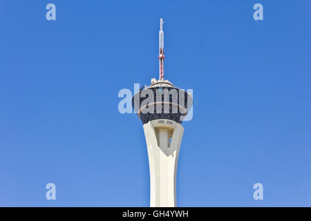 Las Vegas - ca. Juli 2016: Stratosphere Tower, das höchste freistehende Aussichtsturm in uns II Stockfoto