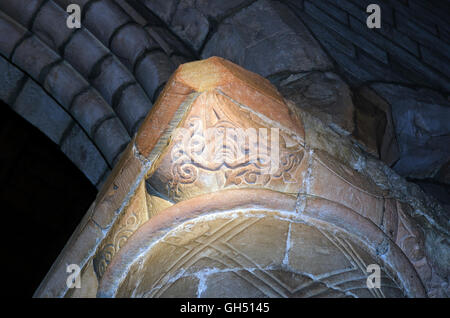 Maria Kirche, Kirkby Lonsdale, Grüner Mann Stockfoto