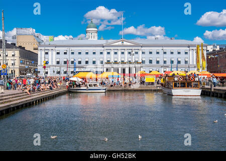 Marktplatz. Helsinki, Finnland Stockfoto