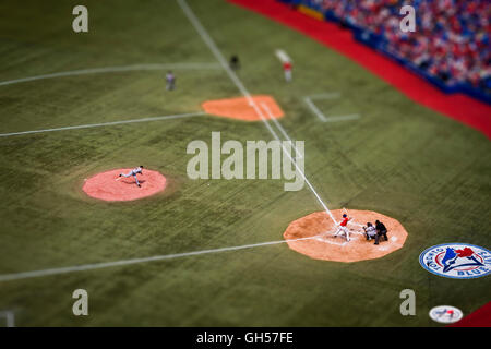 Die Toronto Blue Jays spielen den Detroit Tigers am Canada Day im Rogers Centre in Toronto, Kanada. Stockfoto