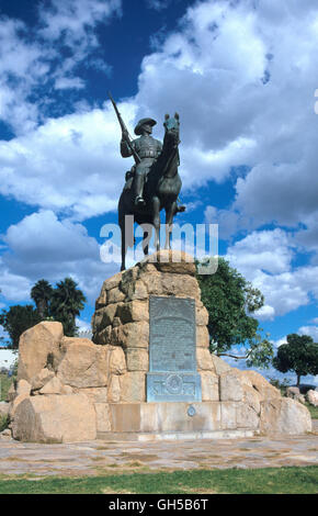 Geographie/Reisen, Namibia, reiterdenkmal von 1912 für die während der namaqua - und Herero Aufstand (1904 - 1907) zestfulness Soldaten der deutschen Schutztruppe, Windh, Additional-Rights - Clearance-Info - Not-Available Stockfoto