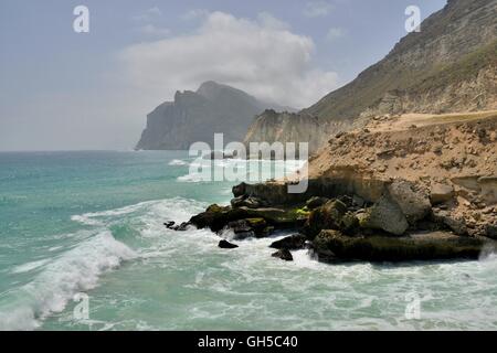 Geographie/Reisen, Oman, Landschaft in der Nähe von Strand von Mughsayl, Dhofar Governatorat, Osten, Additional-Rights - Clearance-Info - Not-Available Stockfoto