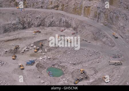 Geographie/Reisen, Sierra Leone, Diamond Mine' Koidu 1' des Diamanten Firma Koidu Ltd., Koidu kimberlite Venture, Koidu, Tankoro Chiefdom, Kono Distrikt, der östlichen Provinz, Additional-Rights - Clearance-Info - Not-Available Stockfoto