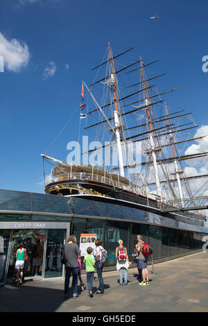 Greenwich ist ein Stadtteil in London, England, an den Ufern der Themse. Bekannt für seine maritime Geschichte, England, Vereinigtes Königreich Stockfoto