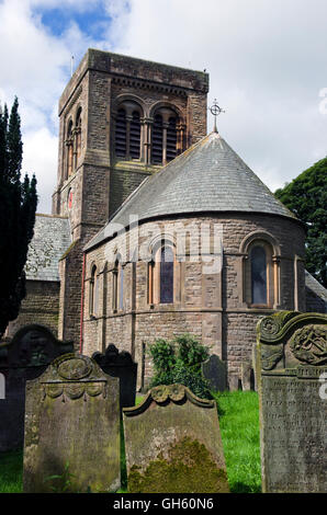 St.Bridget Kirche, Bridekirk, cumbria Stockfoto