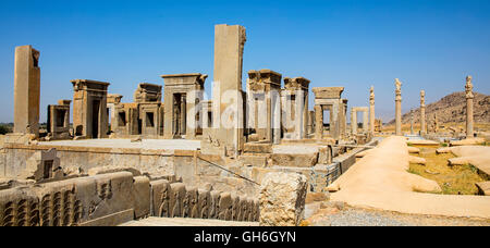 Geographie/Reisen, Iran, Persepolis, die ehemalige Hauptstadt der Achämeniden, gegründet von König Darius I, 520 v. Chr., der Palast des Königs Darius Additional-Rights - Clearance-Info - Not-Available Stockfoto