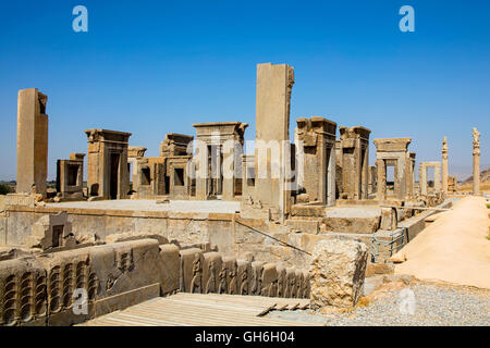 Geographie/Reisen, Iran, Persepolis, die ehemalige Hauptstadt der Achämeniden, gegründet von König Darius I, 520 v. Chr., der Palast des Königs Darius Additional-Rights - Clearance-Info - Not-Available Stockfoto