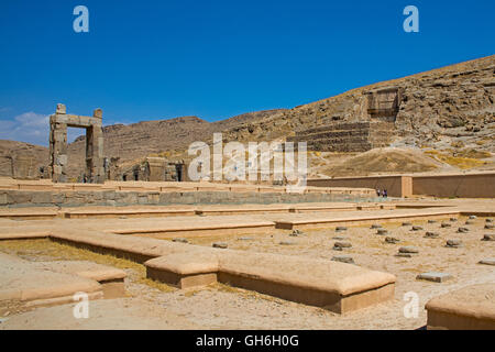 Geographie/Reisen, Iran, Persepolis, die ehemalige Hauptstadt der Achämeniden, gegründet von König Darius I, 520 v. Chr., Treasury, Additional-Rights - Clearance-Info - Not-Available Stockfoto