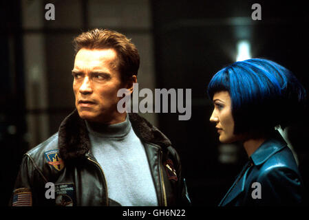 6. Tag / USA / CDN 2000 / Roger Spottiswoode Szene Mit Adam Gibson (ARNOLD SCHWARZENEGGER) Und Talia Elsworth (SARH WYNTER) Regie: Roger Spottiswoode Stockfoto