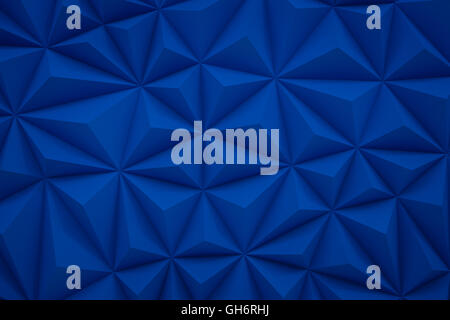 Abstrakt blau low-Poly-Hintergrund mit Kopie Raum 3d render Stockfoto