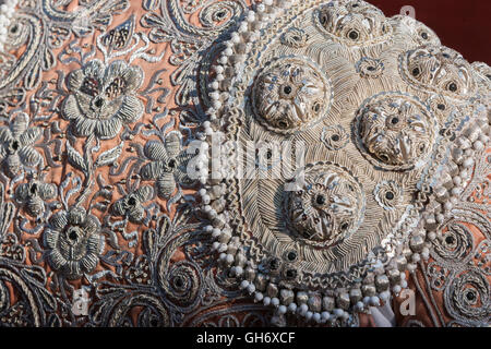 Detail der "Traje de Luces" oder Stierkämpfer Kleid, Spanien Stockfoto