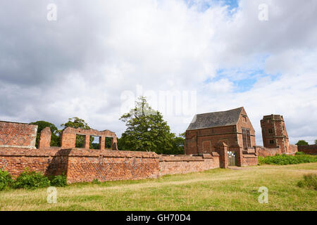 Ruinen von Bradgate House in Bradgate Park Charnwood Forest Newtown Linford Leicestershire UK Stockfoto