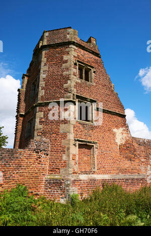 Ruinen von Bradgate House in Bradgate Park Charnwood Forest Newtown Linford Leicestershire UK Stockfoto