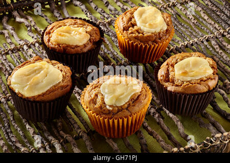 Würzige Kürbis-muffins Stockfoto