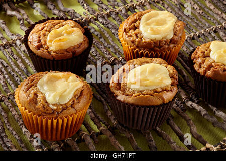 Würzige Kürbis-muffins Stockfoto