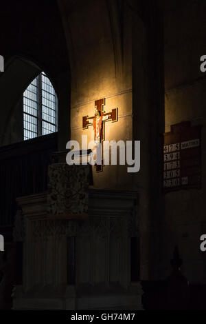 Kreuz in St. Mary Church, Cottingham. Stockfoto