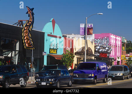 Melrose Avenue in Los Angeles, CA Stockfoto