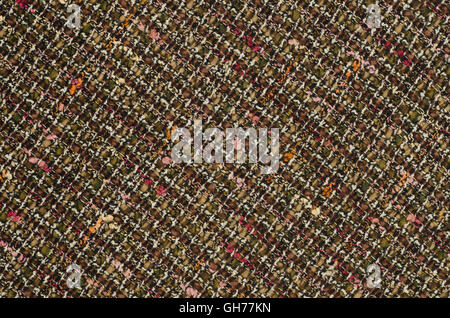 Closeup, braune Textile Hintergrundtextur Stockfoto