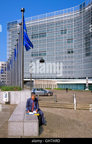 Berlaymont-Gebäude der Europäischen Kommission in Brüssel, Belgien