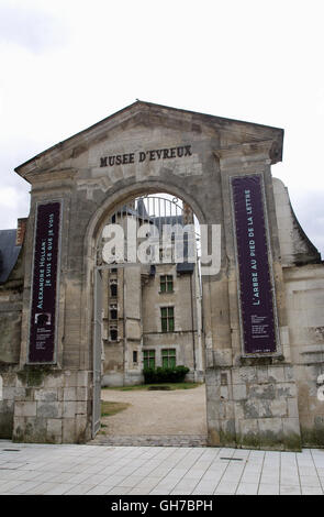 Eingang zum Evreux Museum 6 Rue Charles Corbeau, 27000 Évreux, Frankreich Le Musée d ' Art-Histoire-Archéologie Stockfoto