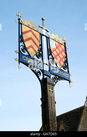 Herbstsonne in Chipping Campden, Cotswolds, Gloucestershire, Großbritannien Stockfoto