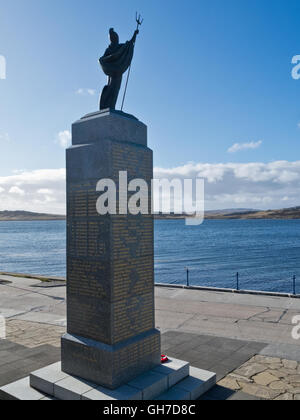 Gedenkstätte Falkland-Konflikt direkt am Meer (Port Stanley) Stanley auf den Falklandinseln Stockfoto