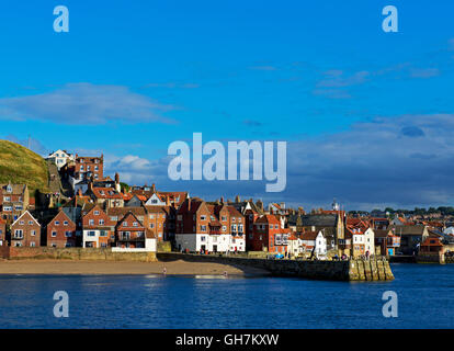 Der Mündung des Fluß Esk in Whitby, North Yorkshire, England UK Stockfoto