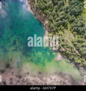 Blue Laggon sehen von oben im alten Sand mir in Polen. Stockfoto