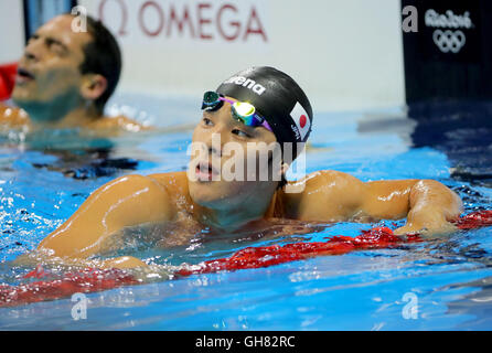 Rio De Janeiro, Brasilien. 8. August 2016. Daiya Seto Japans konkurriert in der Herren 200 m Schmetterling Halbfinale der Schwimmwettkämpfe während der Rio 2016 Olympischen Spiele im Olympiastadion Aquatics in Rio De Janeiro, Brasilien, 8. August 2016. Foto: Michael Kappeler/Dpa/Alamy Live News Stockfoto