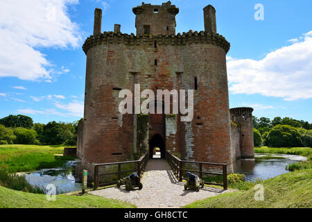 Caerlaverock Castle in der Nähe von Dumfries, Dumfries & Galloway, Schottland Stockfoto