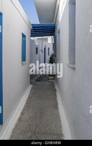 Straße in Ano Koufonisi Insel, Kykladen, Griechenland Stockfoto