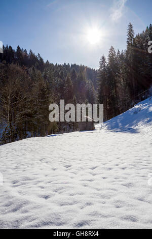 Breitachklamm Im Winter Stockfoto