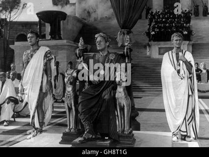 CLEOPATRA / Cleopatra USA/GB 1963 / Joseph L.Mankiewicz, Rouben Mamo Szene Mit RICHARD BURTON (Marc Anton), REX HARRISON (Julius Caesar), RODDY MCDOWALL (Caesar Augustus Oktavian)-Regie: Joseph L.Mankiewicz, Rouben Mamo aka. Cleopatra Stockfoto