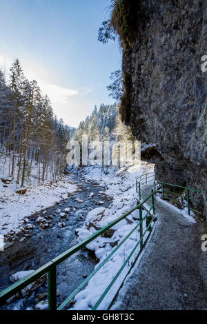 Breitachklamm Im Winter Stockfoto