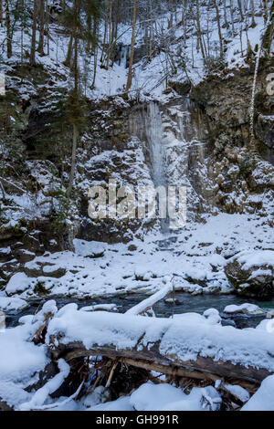 Breitachklamm Im Winter Stockfoto