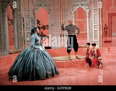 DER KÖNIG UND ICH / der König und ich USA 1956 WALTer Lang Szene Mit DEBORAH KERR (Anna), YUL BRYNNER (König Mongkut von Siam) Regie: Walter Lang aka. The King and I Stockfoto