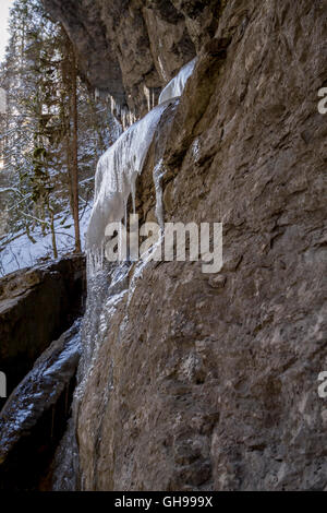 Breitachklamm Im Winter Stockfoto