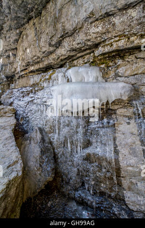 Breitachklamm Im Winter Stockfoto