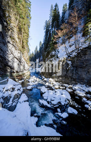 Breitachklamm Im Winter Stockfoto