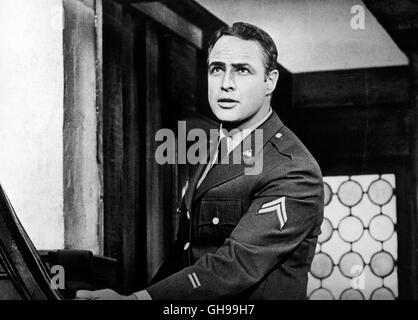 ZWEI ERFOLGREICHE VERFÜHRER / Bedtime Story USA 1964 / Ralph Levy MARLON BRANDO als Freddy Benson Regie: Ralph Levy aka. Gutenachtgeschichte Stockfoto